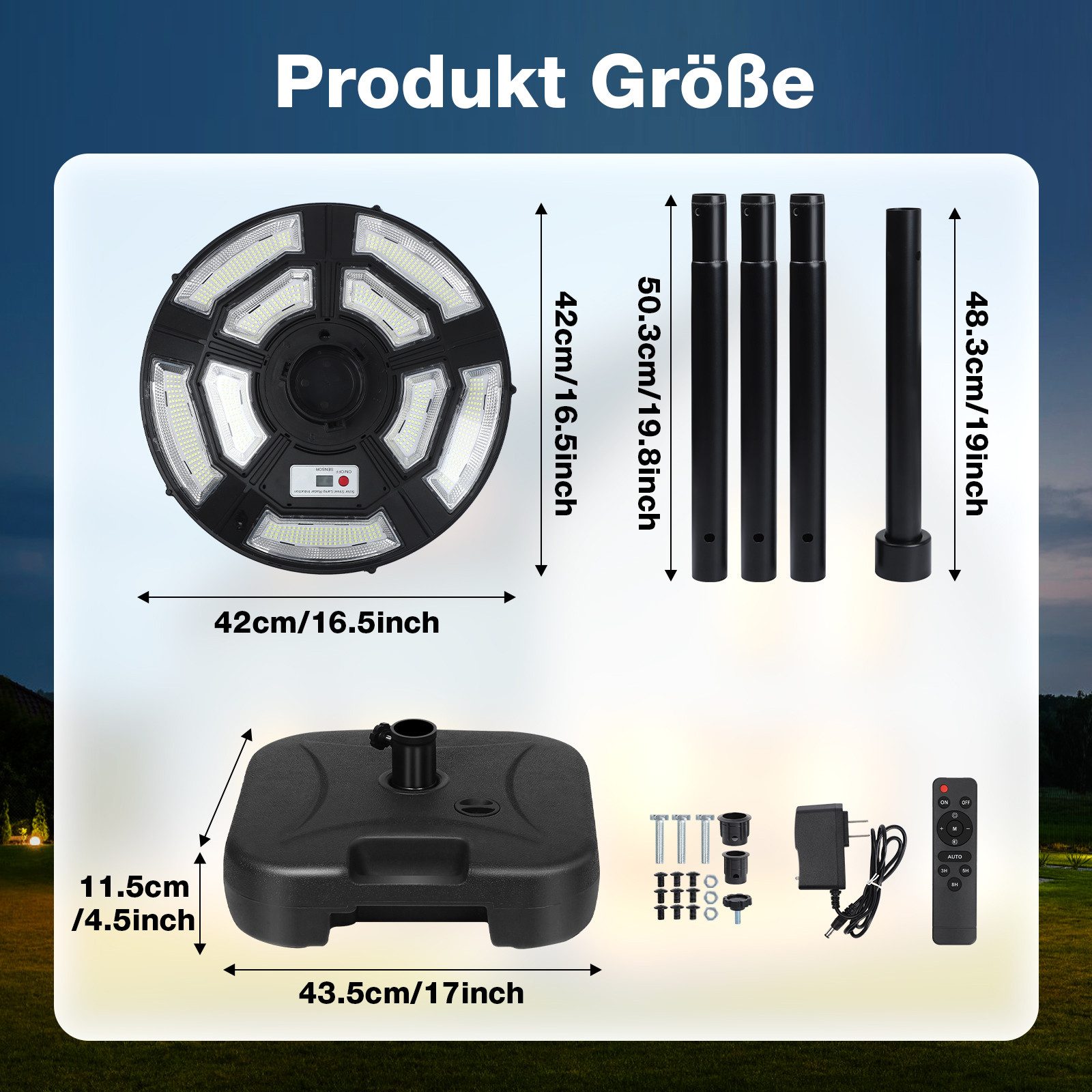 SERBASIC LED Solarleuchte Outdoor Wasserdichte Solar günstig online kaufen