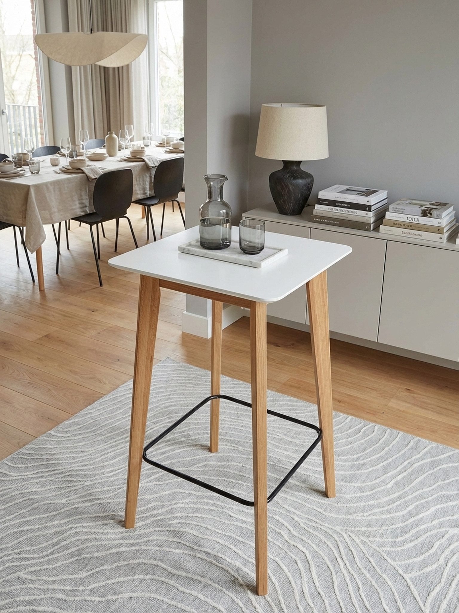 KADIMA DESIGN Bartisch Eleganter standfester Bistrotisch für Zuhause & Büro