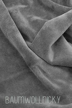 Wishproject® Dreieckstuch Damen Tuch, Halstuch in Grau, Grün mit Blüten & Blättern, Hergestellt in Deutschland, Hochwertige Materialien