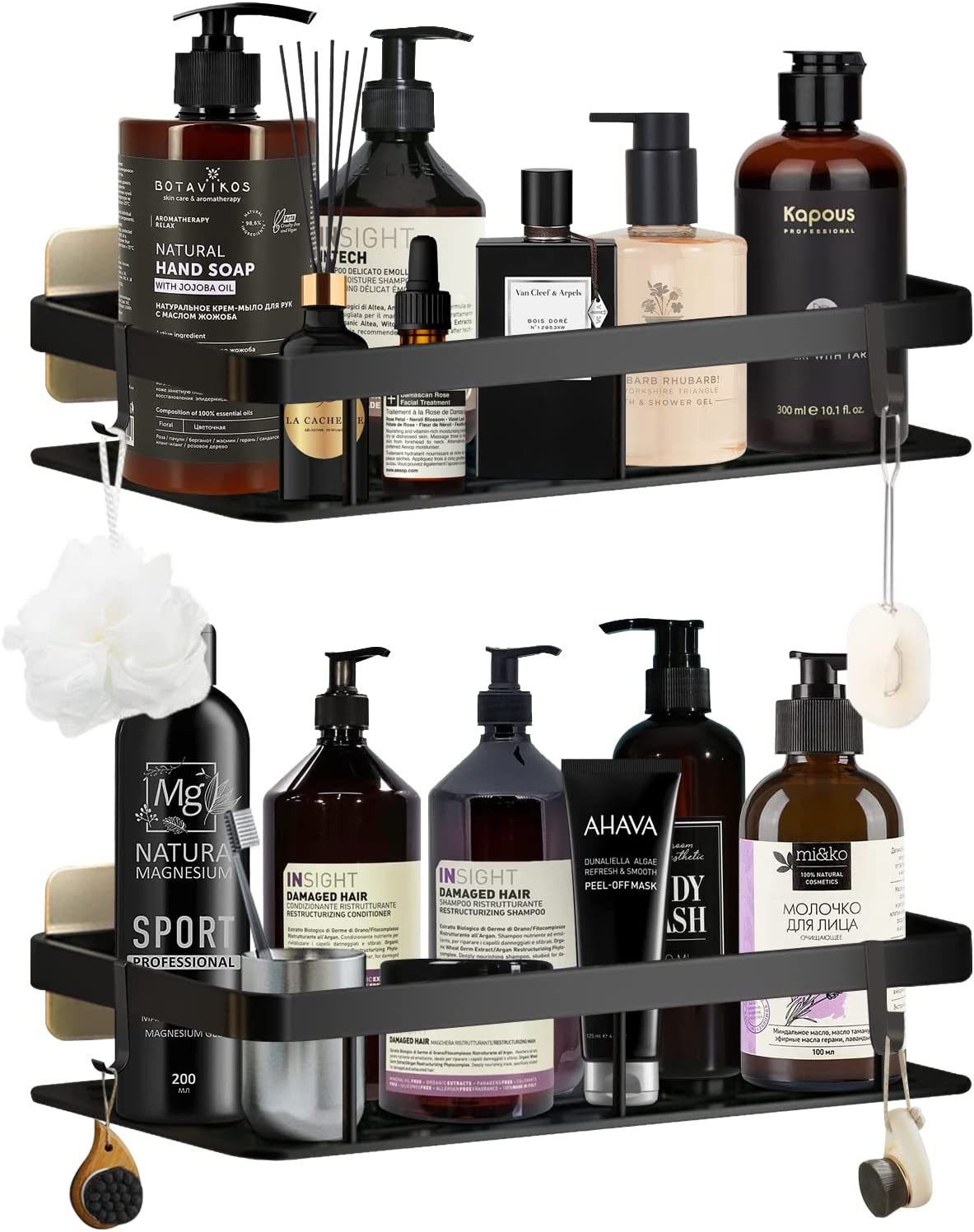 Refined Living Duschregal Duschablage Ohne Bohren 2 Stück Duschregal Alumin günstig online kaufen