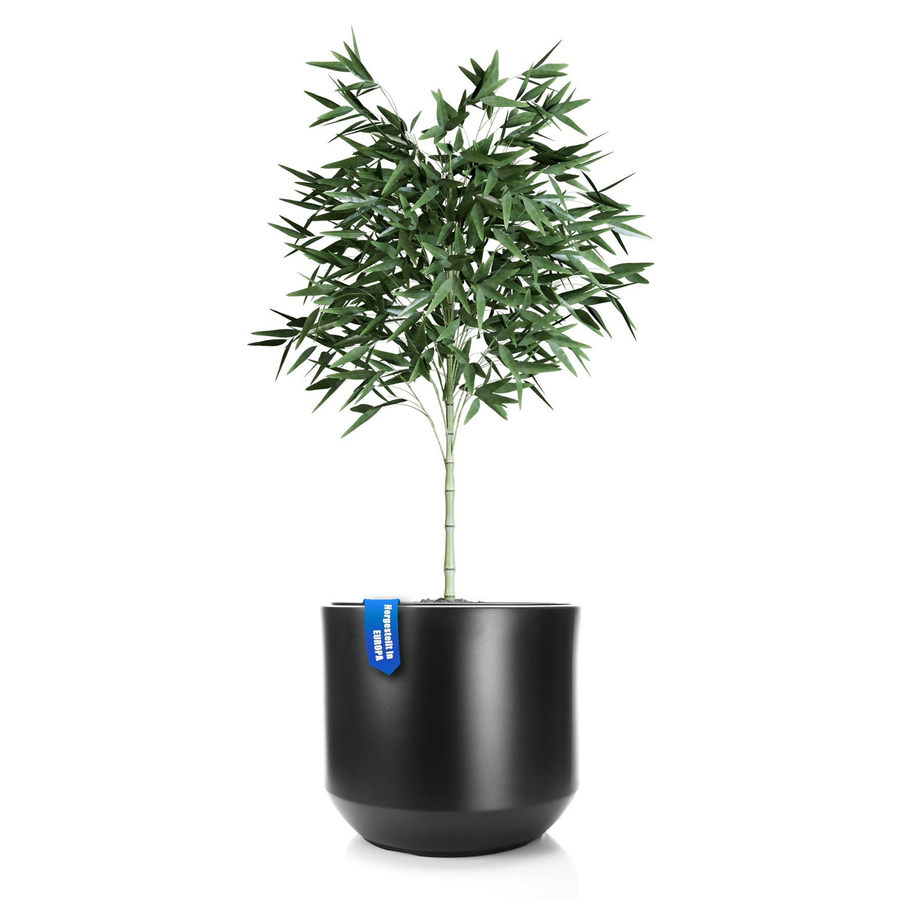 BigDean Blumentopf Blumentopf Style ø 46 cm anthrazit mit herausnehmbaren Innentopf (Set, 1 St., Pflanzkästen), Blumentopf, Pflanzkübel, Wetterfest, UV-Beständig, Langlebig