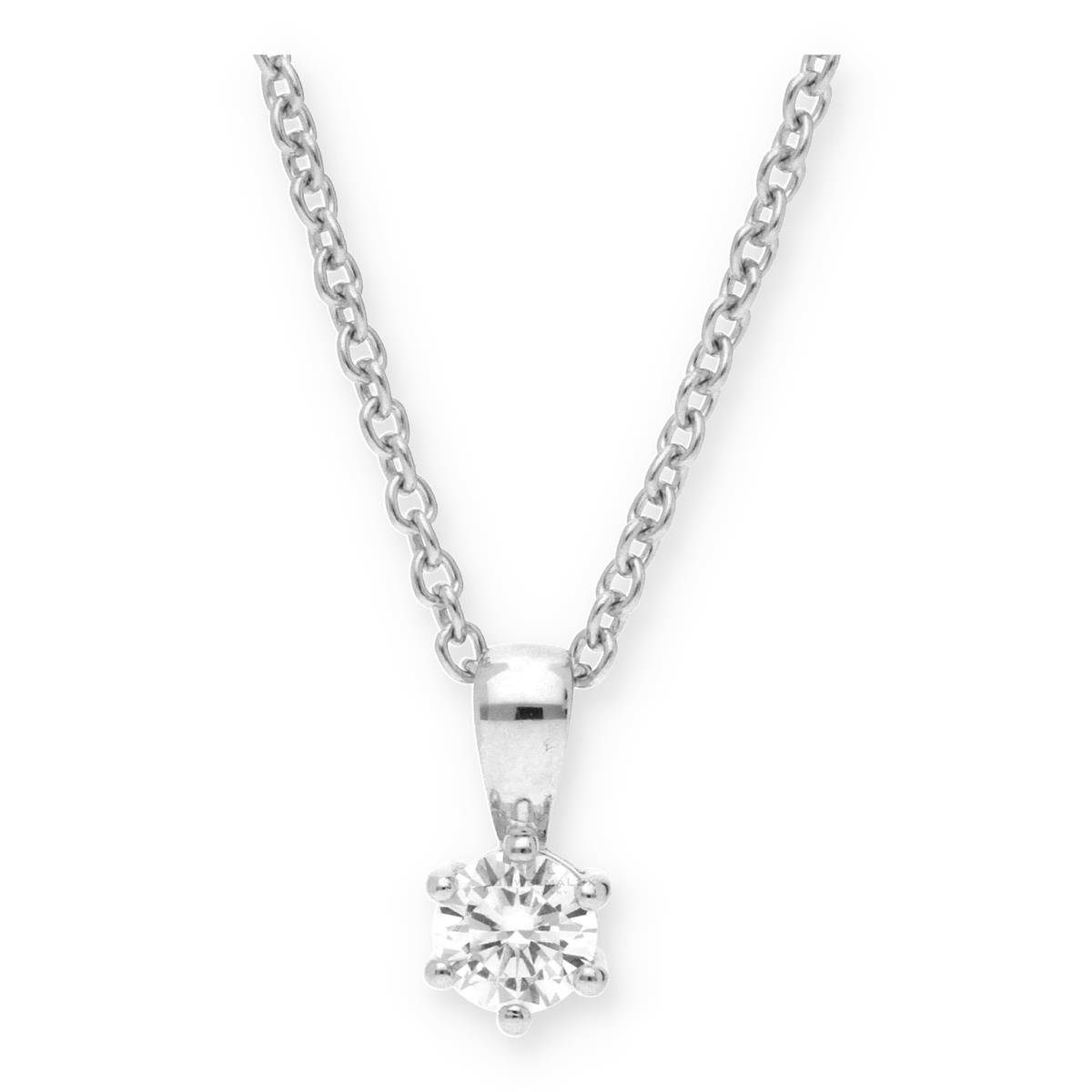 JuwelmaLux Kette mit Anhänger JuwelmaLux Collier 925/000 Sterling Silber mit synth Zirkonia JL10-05- (1-tlg)