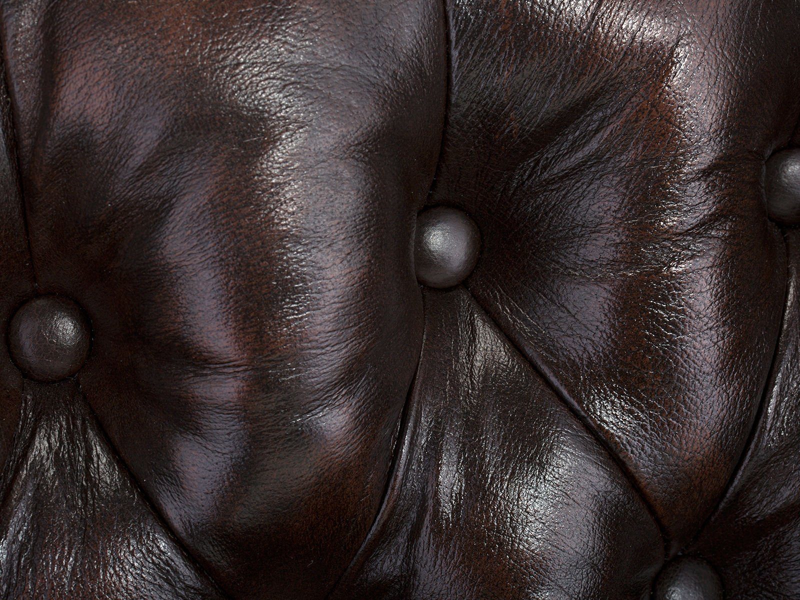 massivum Sessel Ohrensessel Chesterfield Pittsfield Echtleder braun (1-St)