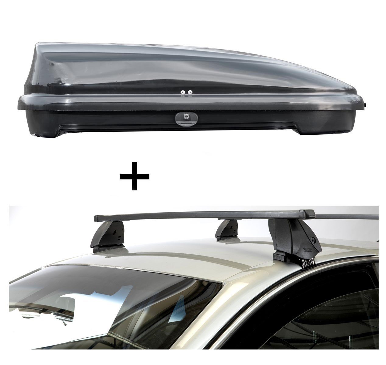Dachbox Dachbox VDPFL320L+Dachträger K1M für