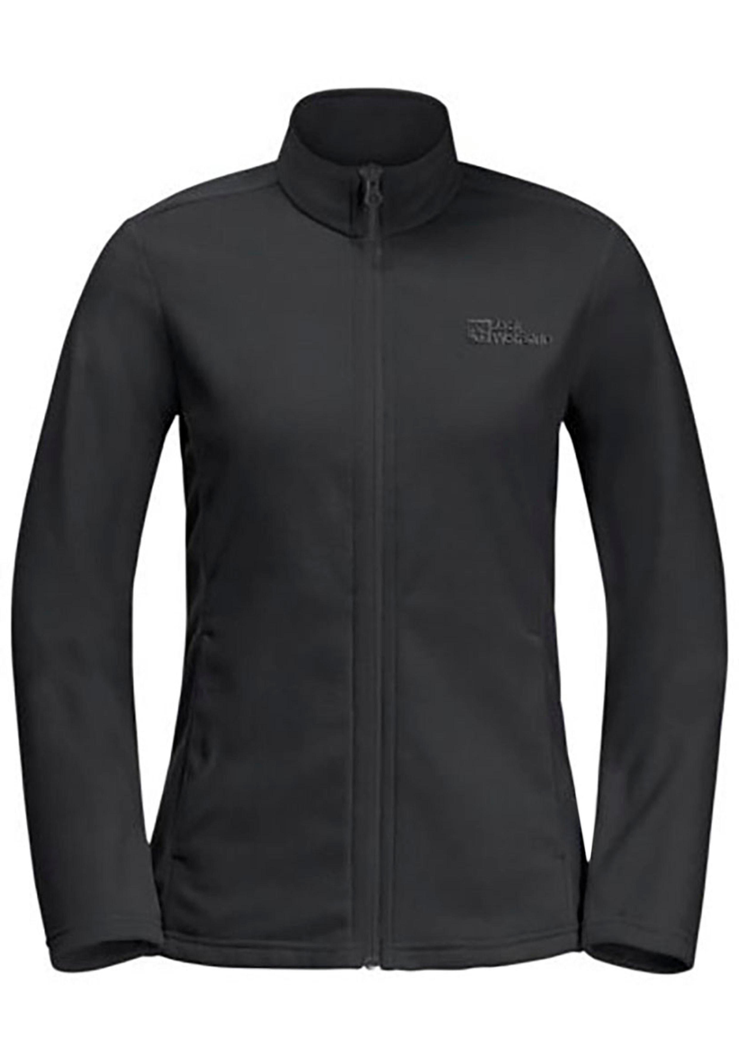 FZ Wolfskin dehnbarer, Jack W atmungsaktiver leichter, TAUNUS Midlayer black Fleecejacke