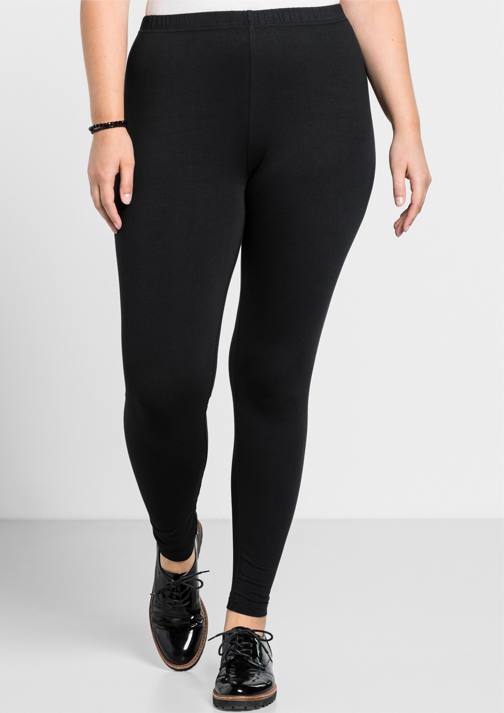 Sheego Jerseyhose Leggings . aus hautfreundlichem Baumwoll-Mix günstig online kaufen