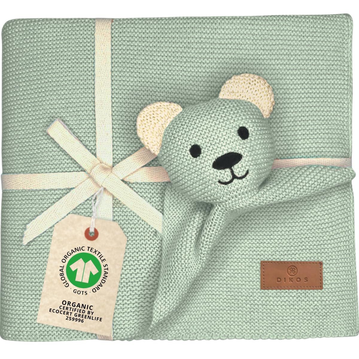 Babydecke DIKOS® Babydecke SCHMUSE-Bär Baby Geschenk Mädchen Junge Geschenk günstig online kaufen