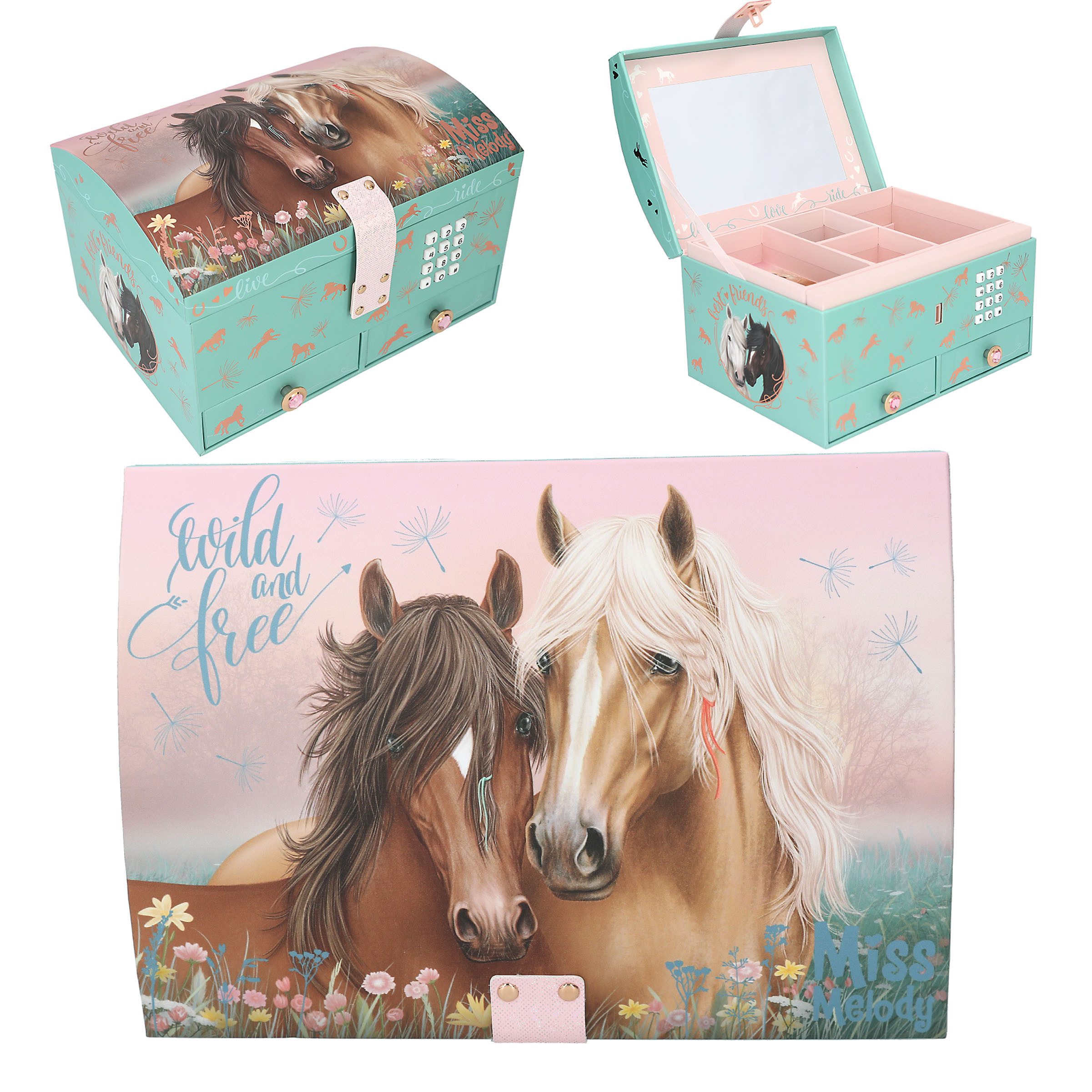 Depesche Schmuckkasten DEPESCHE Miss Melody Schmuckkästchen Pferde mit Code günstig online kaufen