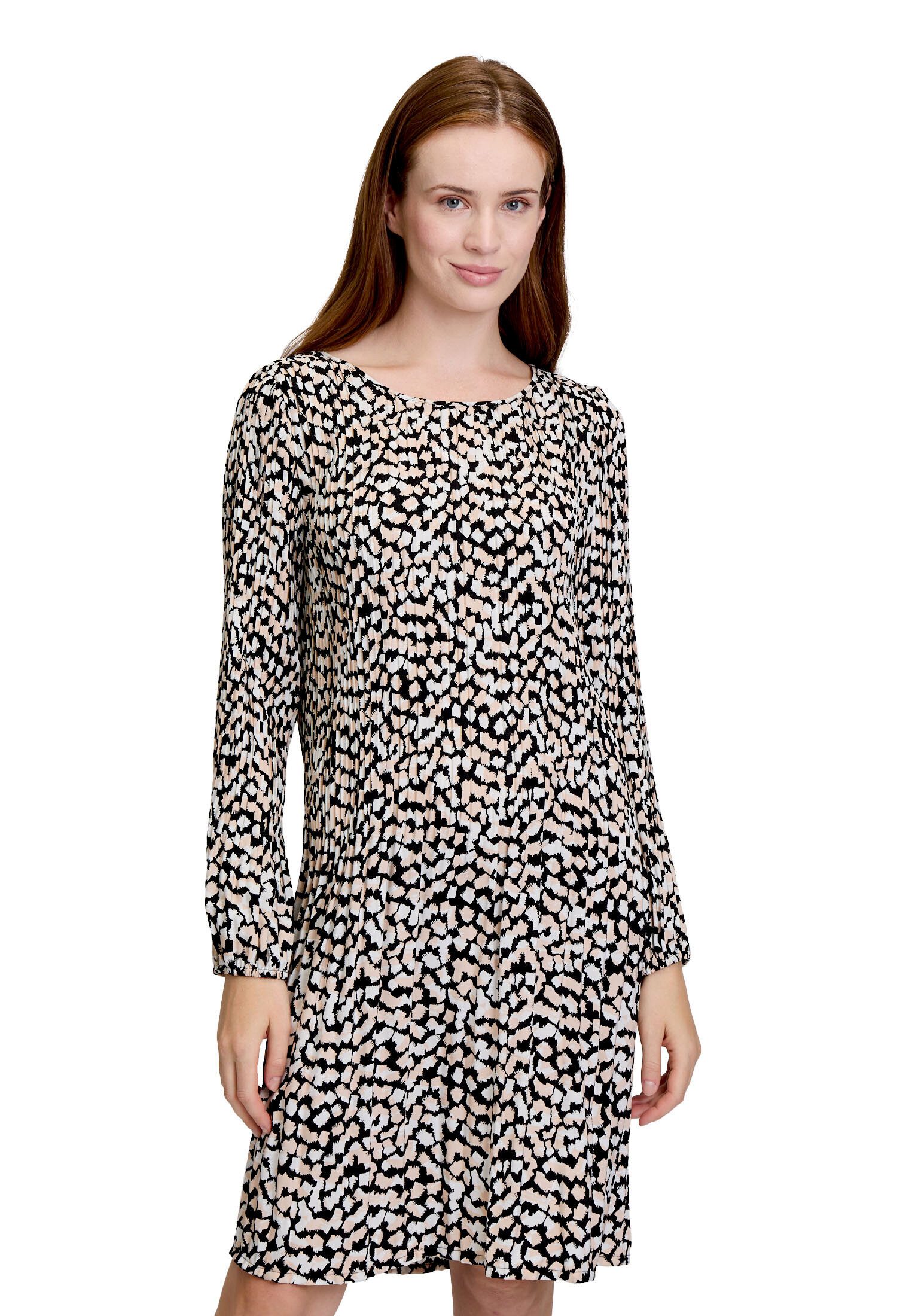Cartoon Plisseekleid Damen mit Muster Design