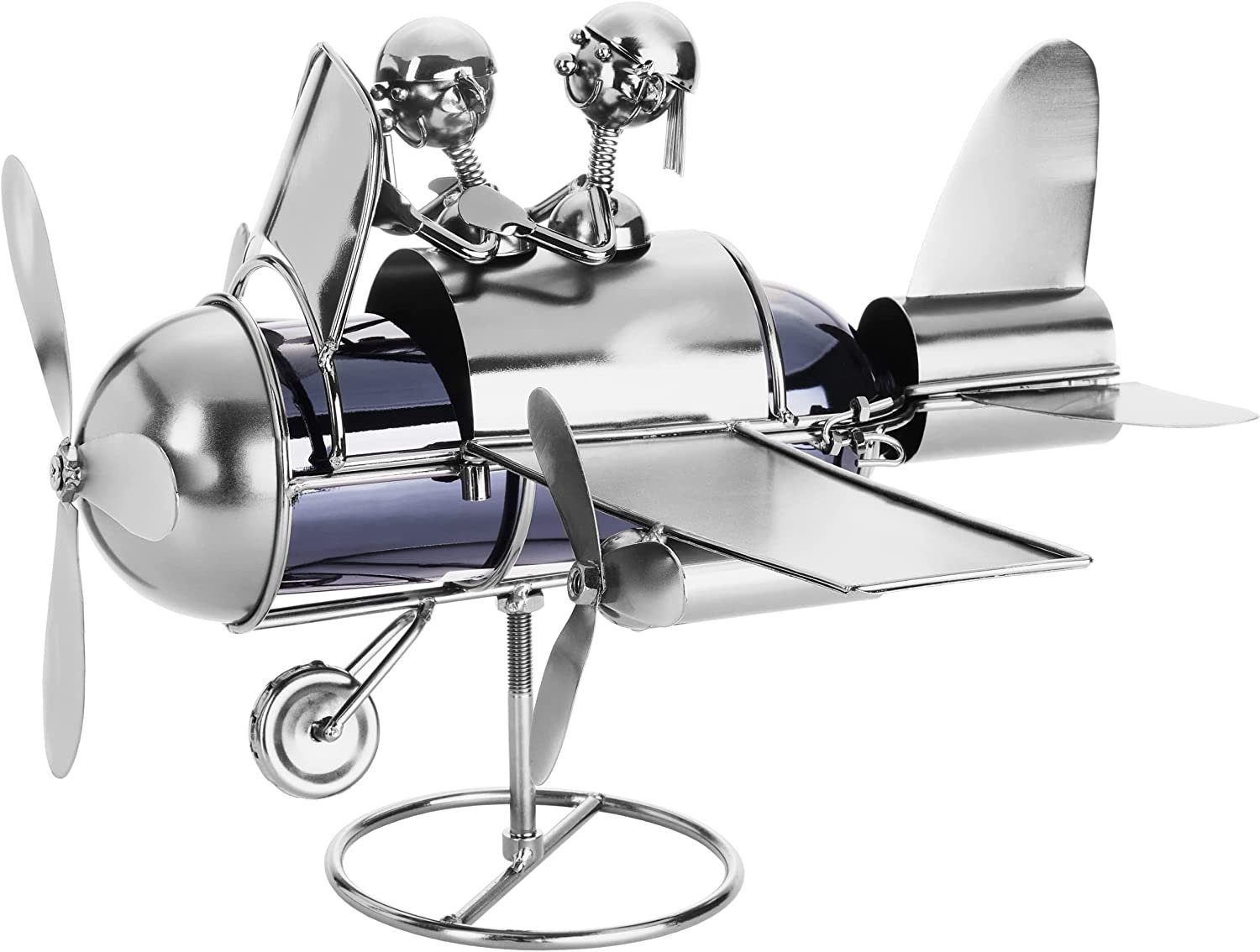 BRUBAKER Weinflaschenhalter Flugzeug Flieger mit Pilot, (Flaschenhalter Pro günstig online kaufen