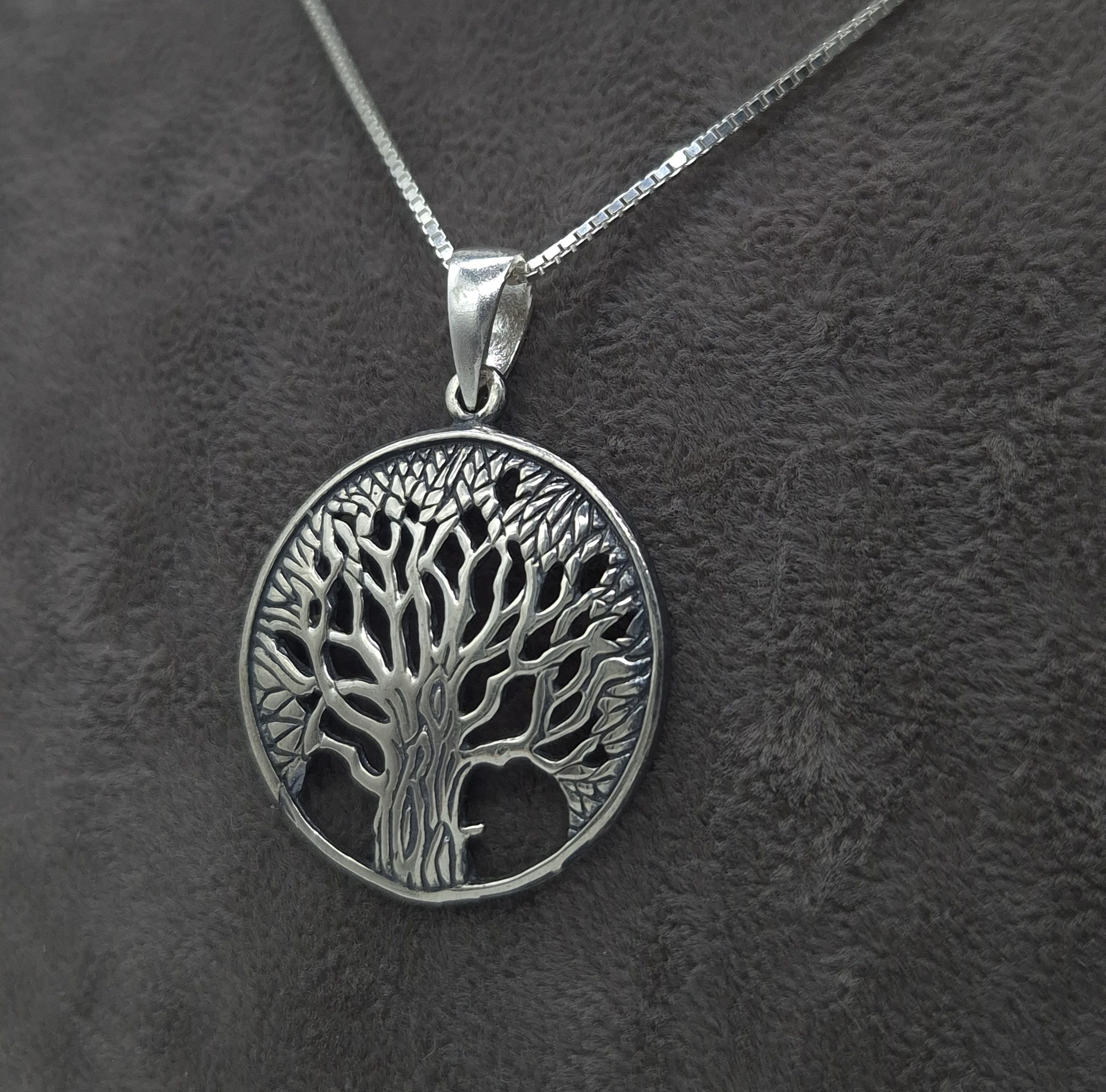 NAHLE Kette mit Anhänger Silber Lebensbaum Kette Baum des Lebens Schmuck Ge günstig online kaufen