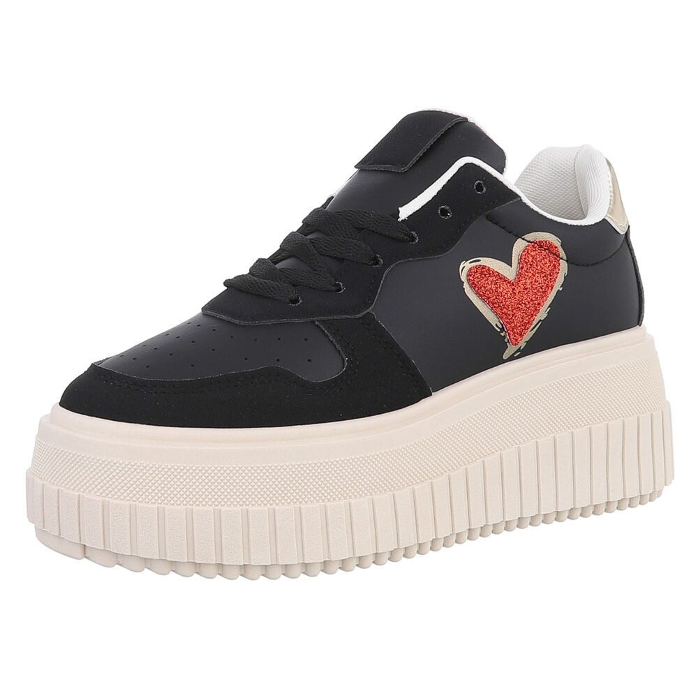 Ital-Design Damen Low-Top Freizeit Sneaker (88577335) Keilabsatz/Wedge Snea günstig online kaufen