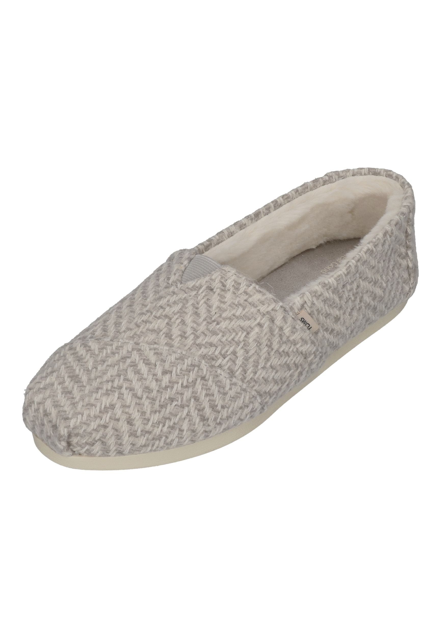 TOMS ALPARGATA CLASSIC FAUX Espadrille Drizzle Grey Cozy Herringbone