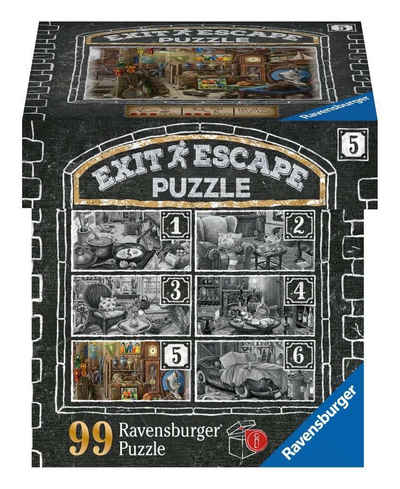 Ravensburger Puzzle Ravensburger 168811 Puzzle Exit 99 Teile Gutshaus-Zimmer 5, 99 Puzzleteile