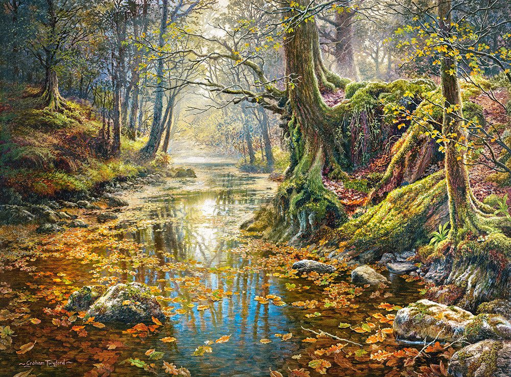 Castorland Puzzle Erinnerung an den Herbstwald, Puzzleteile günstig online kaufen