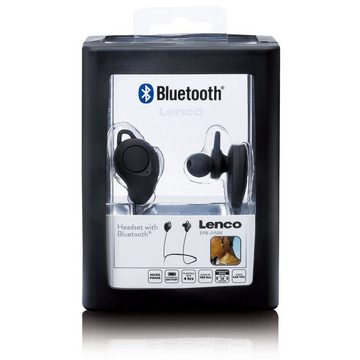 Lenco EPB-015BK In-Ear-Kopfhörer (Nicht anwendbar, 10m Empfang, 4h. Akku - 180h. Standby & integriertes Mikrofon, Schwarz)