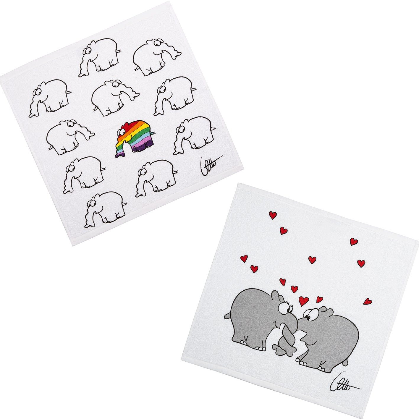 Ottifant Productions GmbH Geschirrtuch Baumwoll Frottier Ottifant Küchenhandtuch by Otto Waalkes Be Different – Bild 2 von 3
