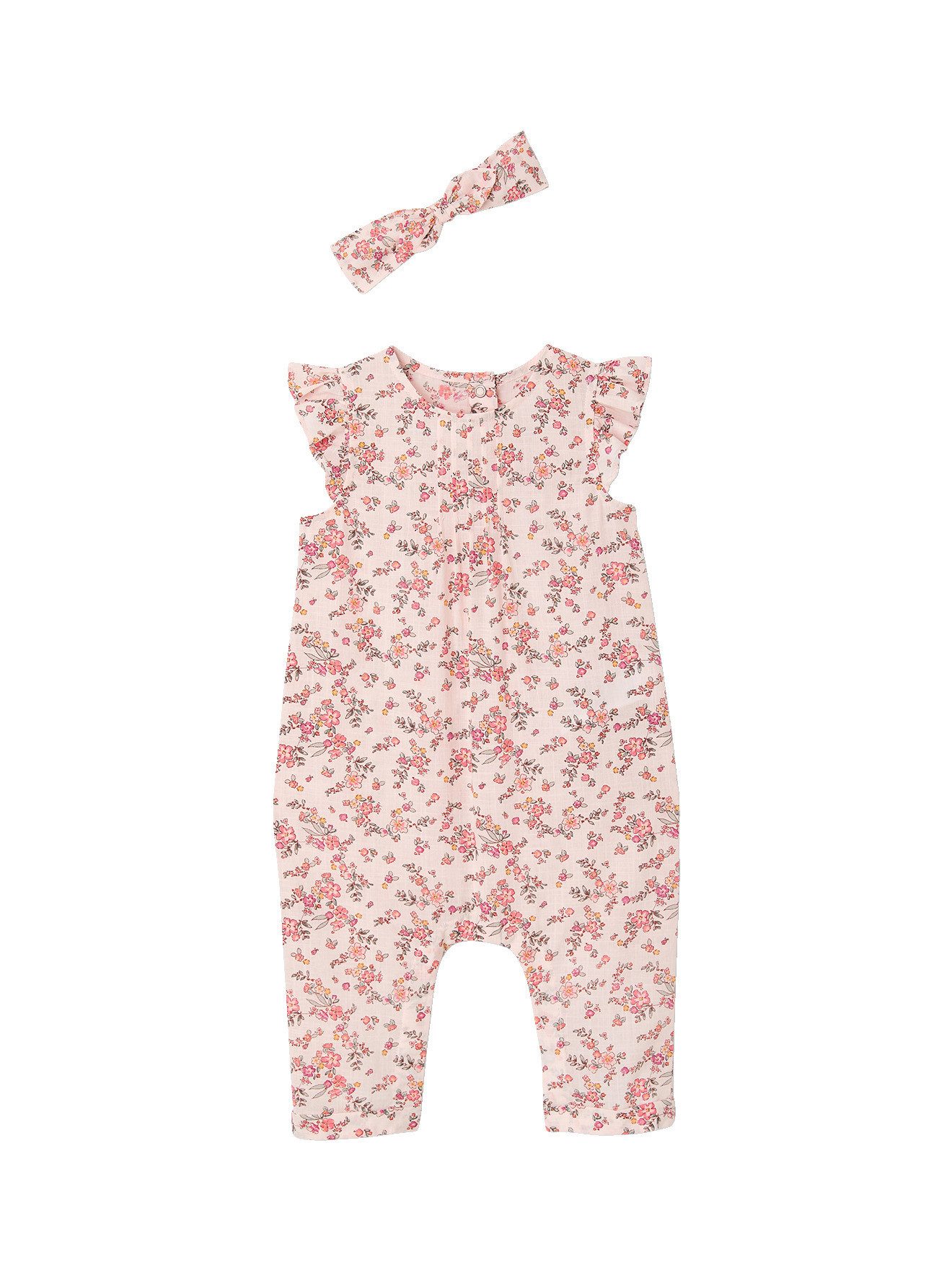 Overall Mädchen Baby-Set: Overall & Haarband