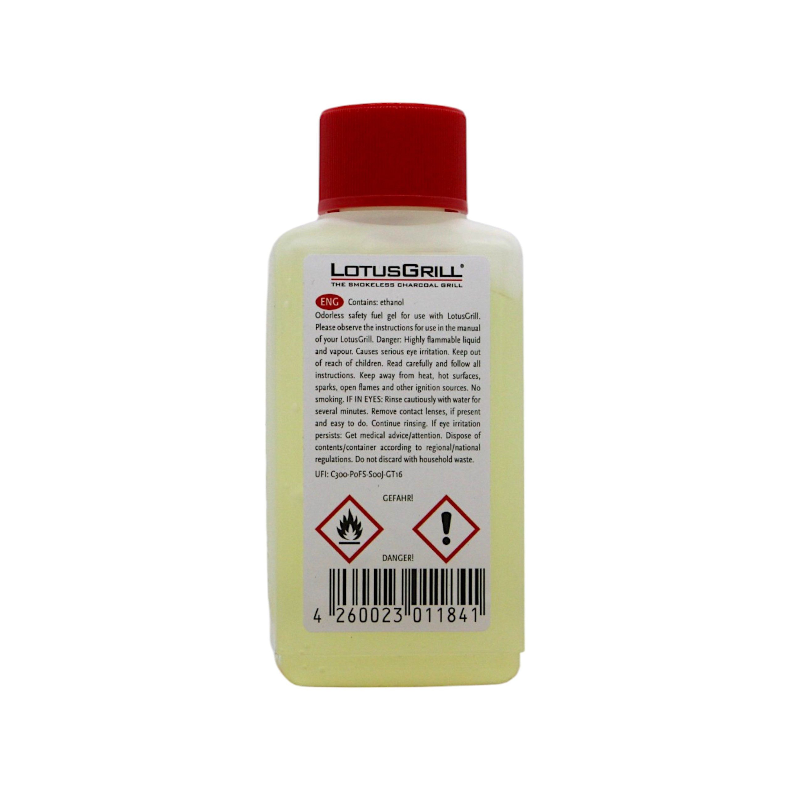 LotusGrill Brennpaste Brennpaste 200ml – Sicherheitsanzünder für rauchfreien Holzkohlegrill