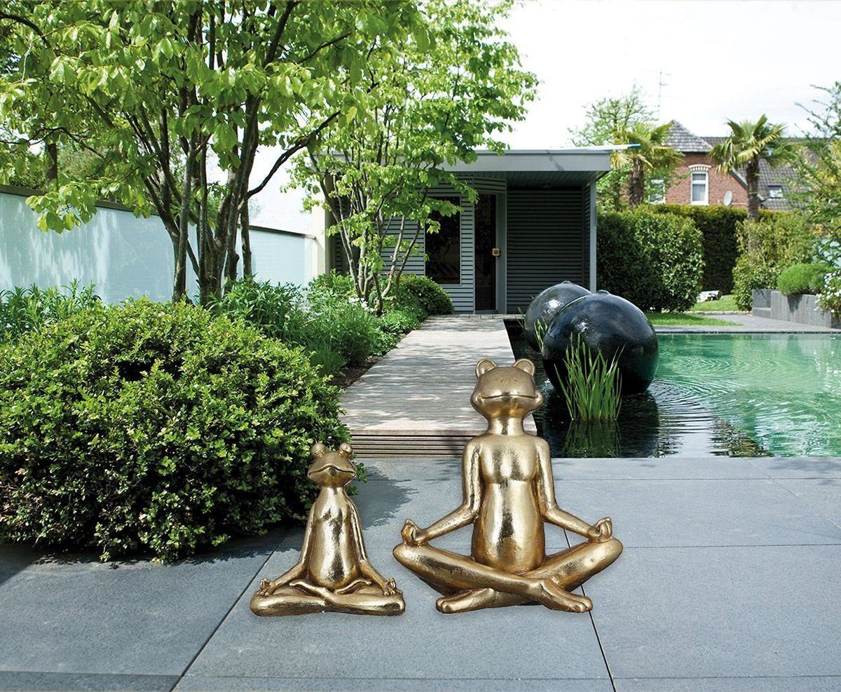 GILDE Dekoobjekt Meditierende Frosch Yoga Figur günstig online kaufen