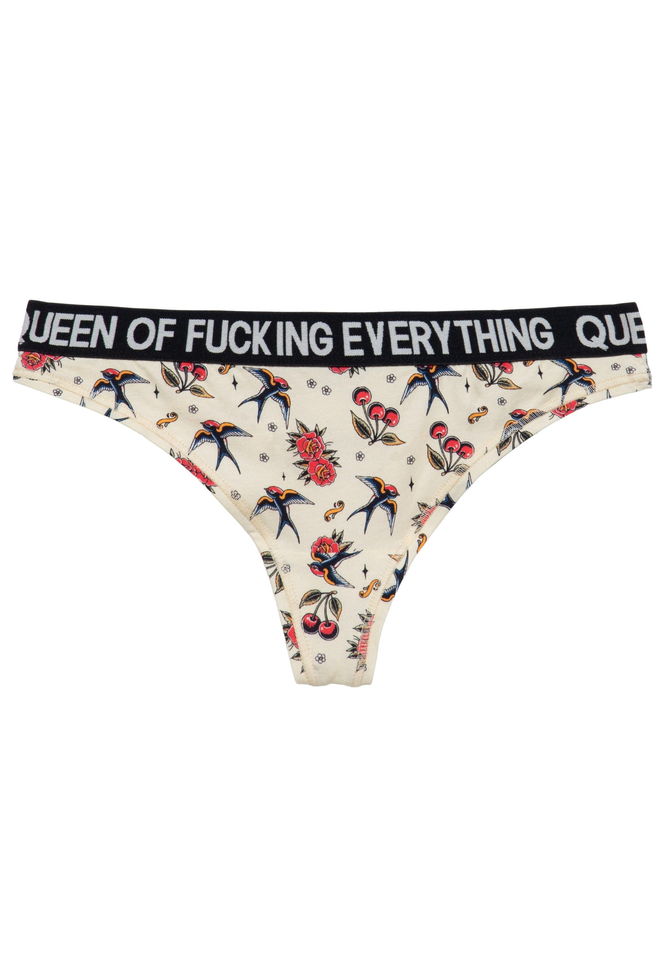 King Kerosin Tanga Queen Kerosin Tanga 'Queen Of Fucking Everything' in Offwhite