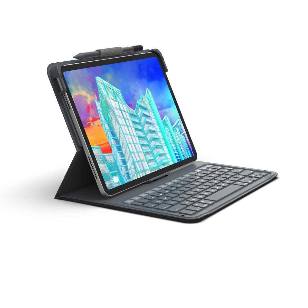 ZAGG Messenger Folio 2 QWERTZ Deutsch Bluetooth Anthraz PC-Tastatur