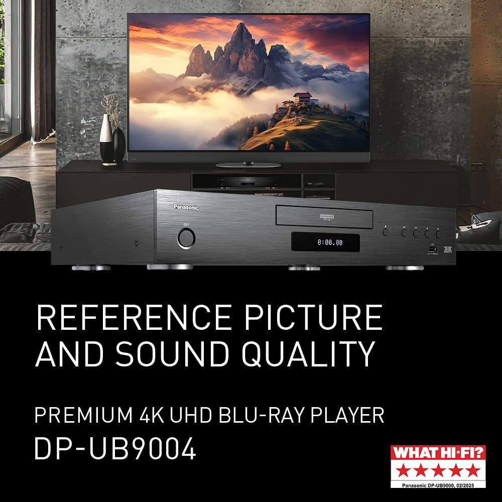 Panasonic DP-UB9004AG1 Blu-ray-Player (UHD Blu-ray-Player mit 4K, 3D, WLAN und hervorragender Klangqualität)