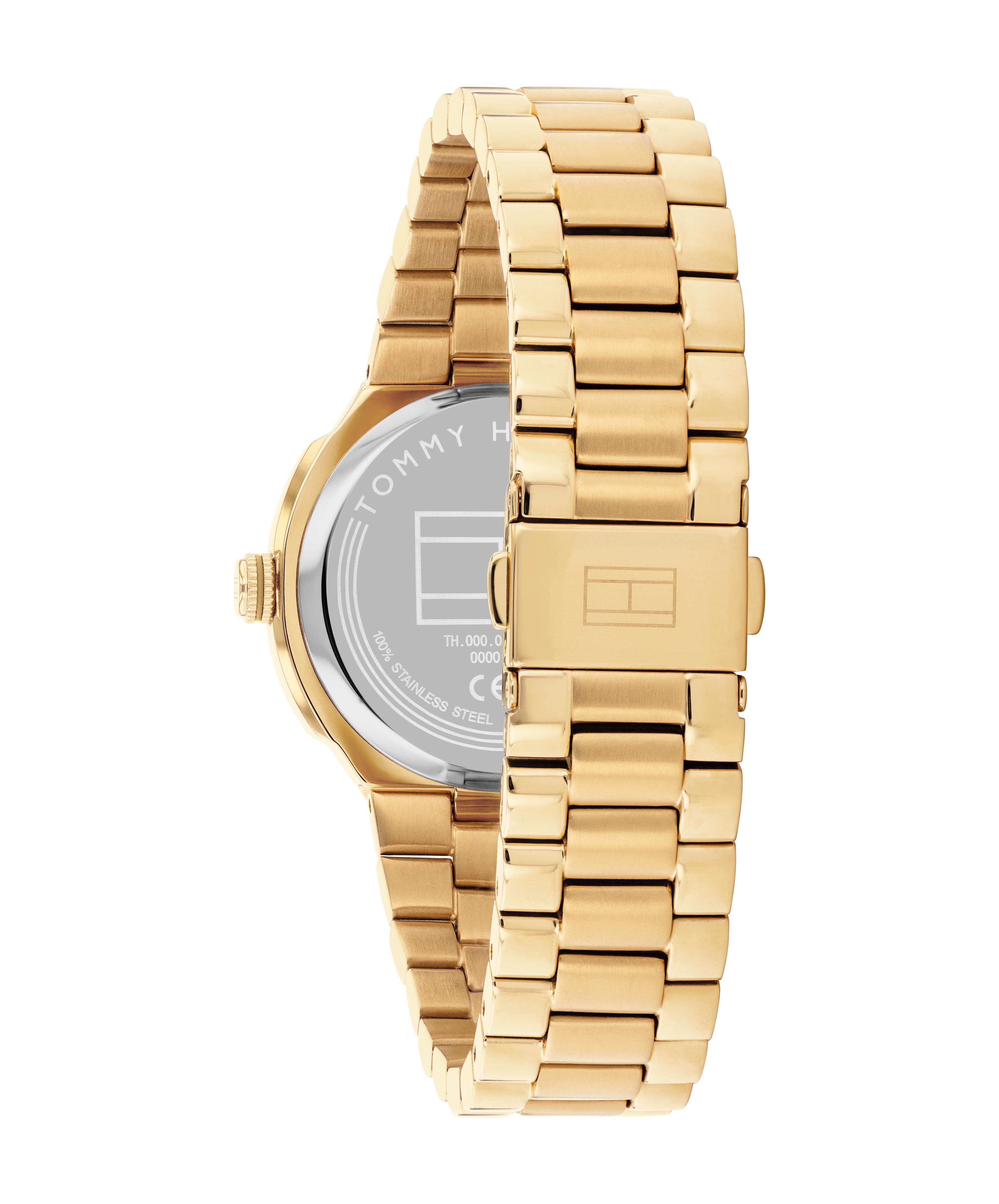 Tommy Hilfiger Quarzuhr Georgia 1782819, Armbanduhr, Damenuhr, Edelstahlarmband, analog