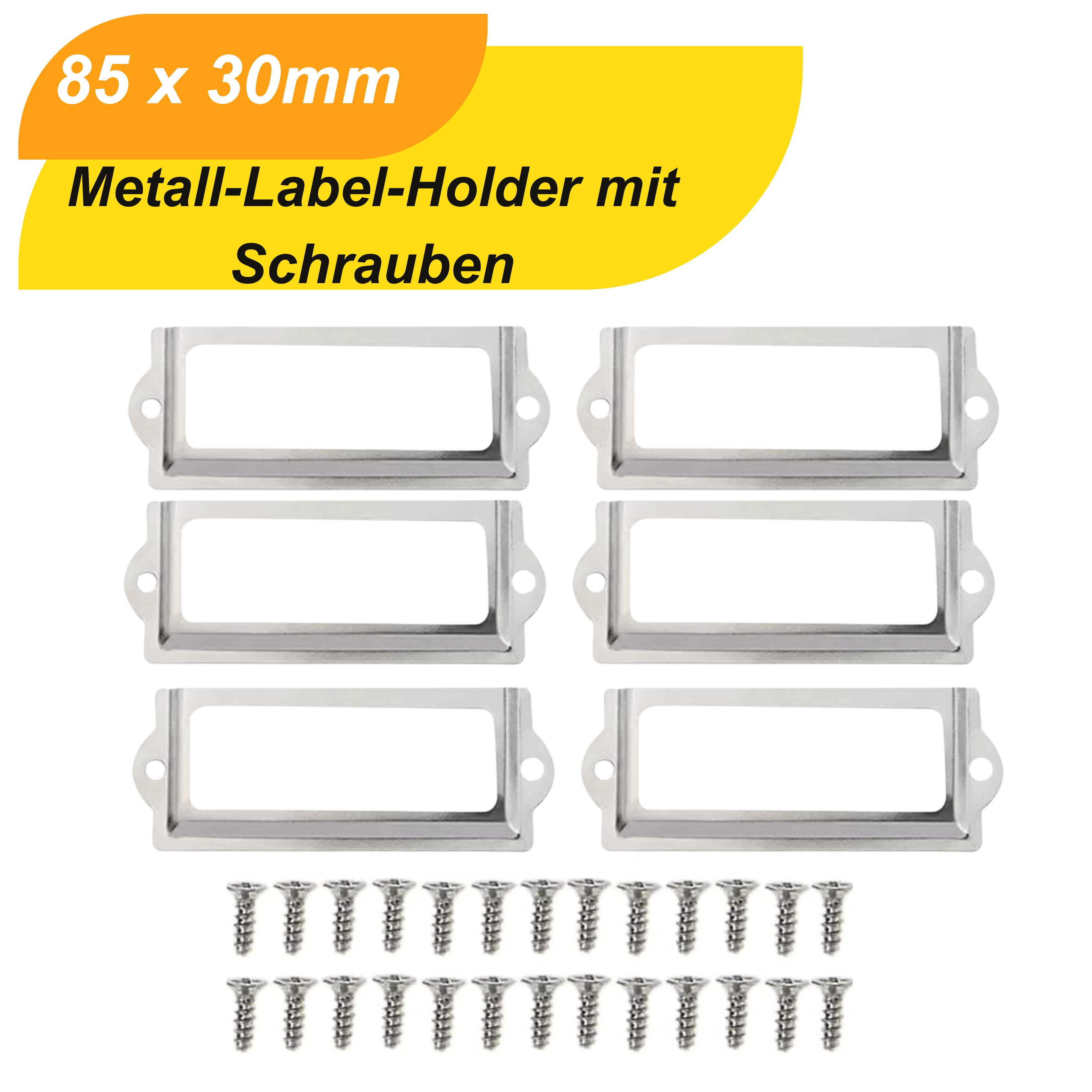 MaajeeKuto Schrankwange Metall Etikettenhalter für Мебель, Выдвижные ящики & Шкафы – Kartenhalter