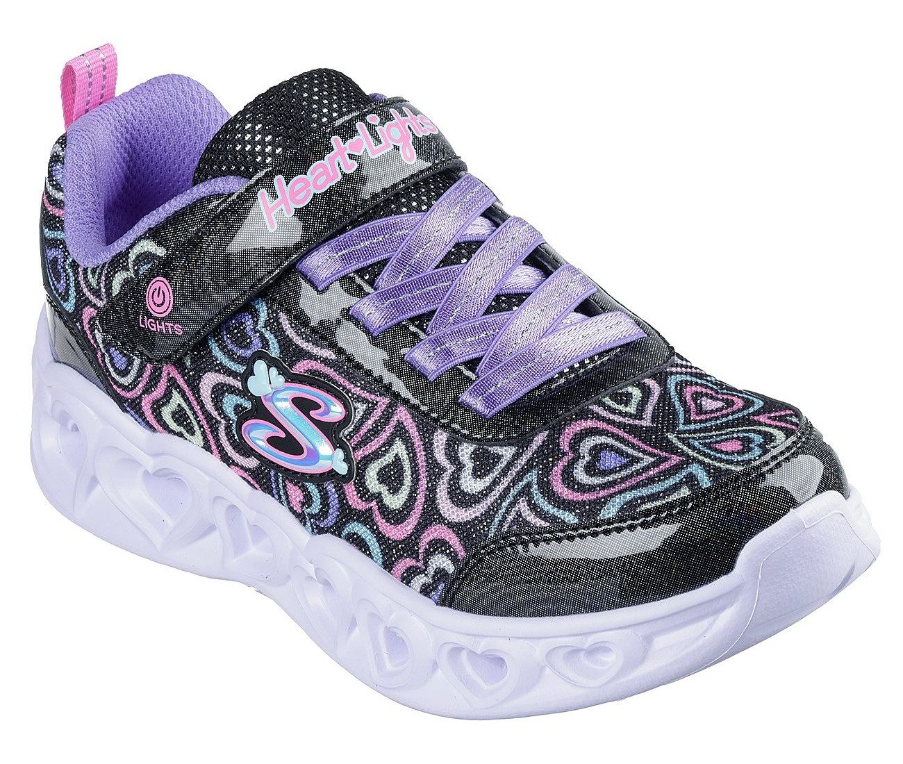 Skechers HEART LIGHTS Sneaker Blinkschuh mit Herz-Laufsohle, Größenschablone zum Download