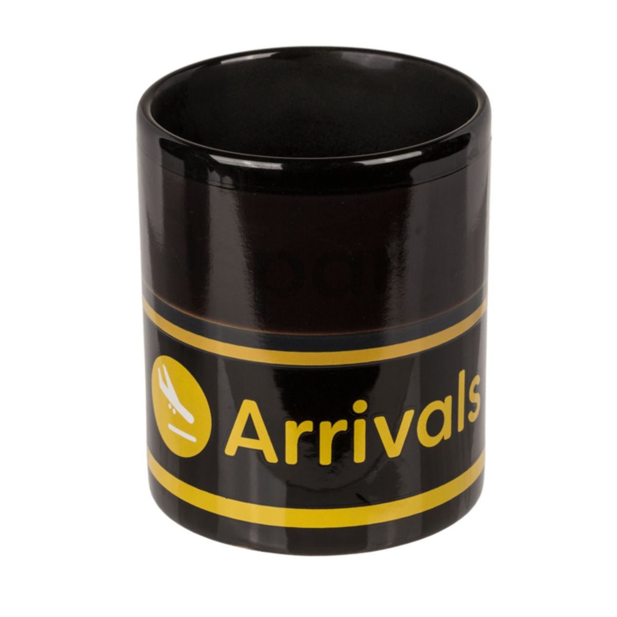 Out of the Blue Tasse Tasse Flughafen Farbwechseltasse 300 ml Thermotasse, 1-tlg., Steingut, lebensmittelecht