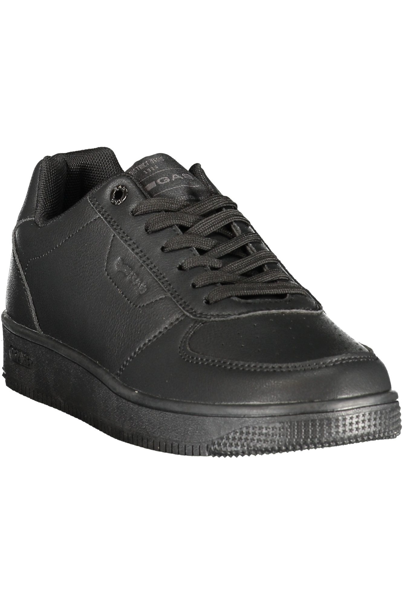 GAS Sneaker Herren-Sportschuh Schwarz mit Schnürsenkeln &