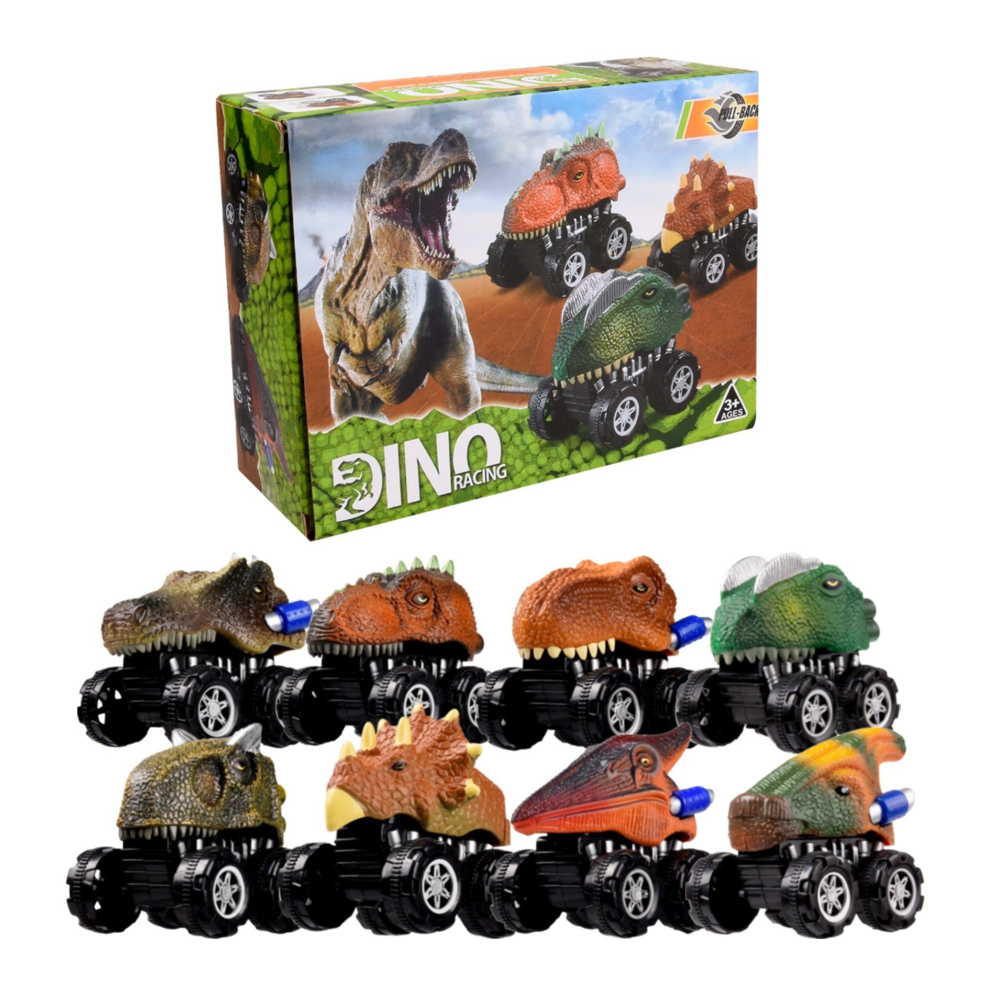 LAPA HOME Spielzeug-Auto Dinosaurier Spielzeug Auto Rückziehauto für Kinder günstig online kaufen