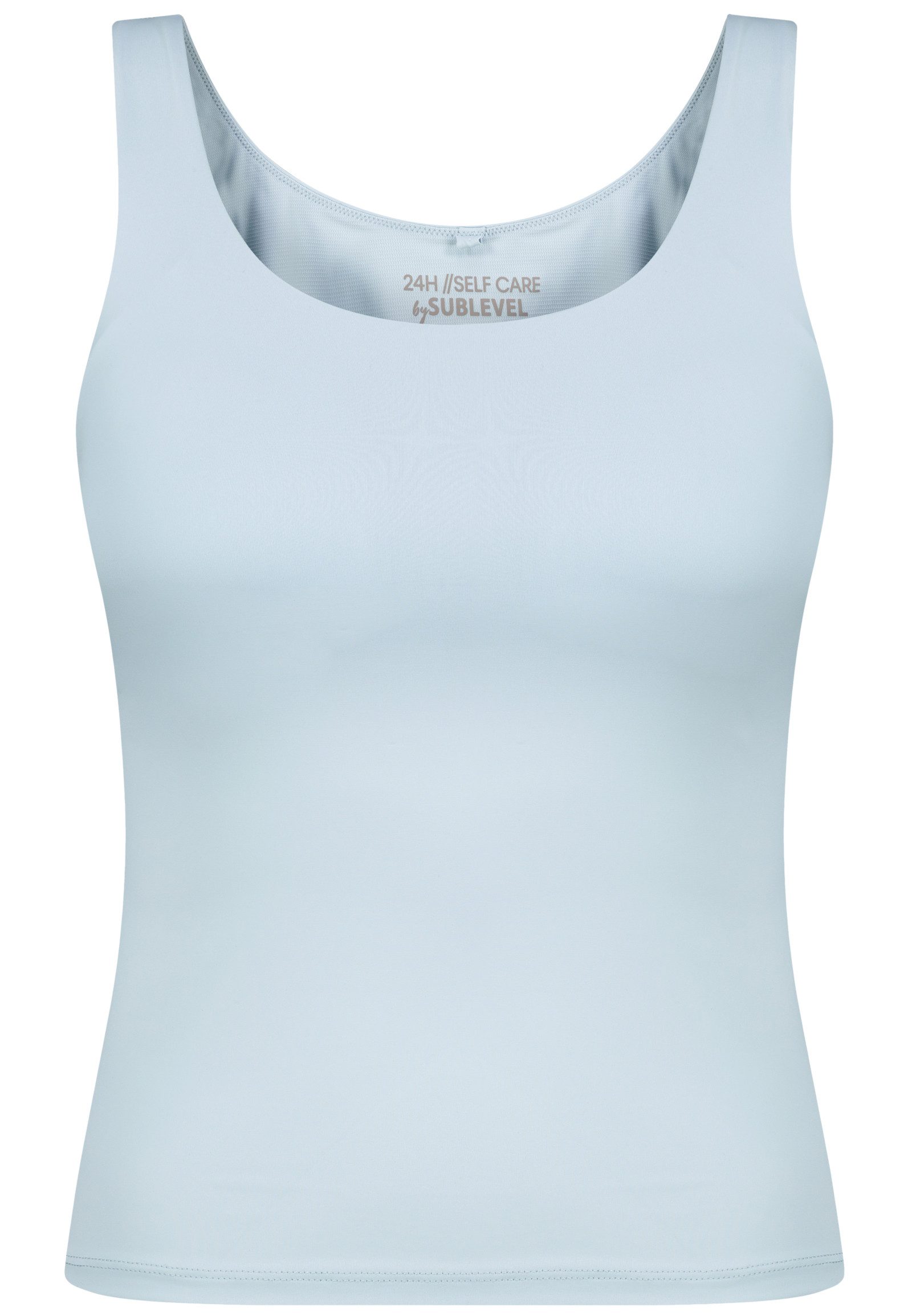 SUBLEVEL Shirttop Ärmellos Rundhals Basic Design Unifarben Zeitlos Bequem für Damen (2-tlg) D12099M02827_Top