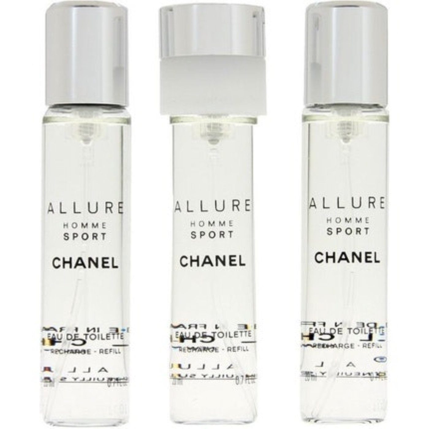 CHANEL Eau de Toilette Allure Homme Sport, Glasflakon, Parfüm EDT, Herrenduft