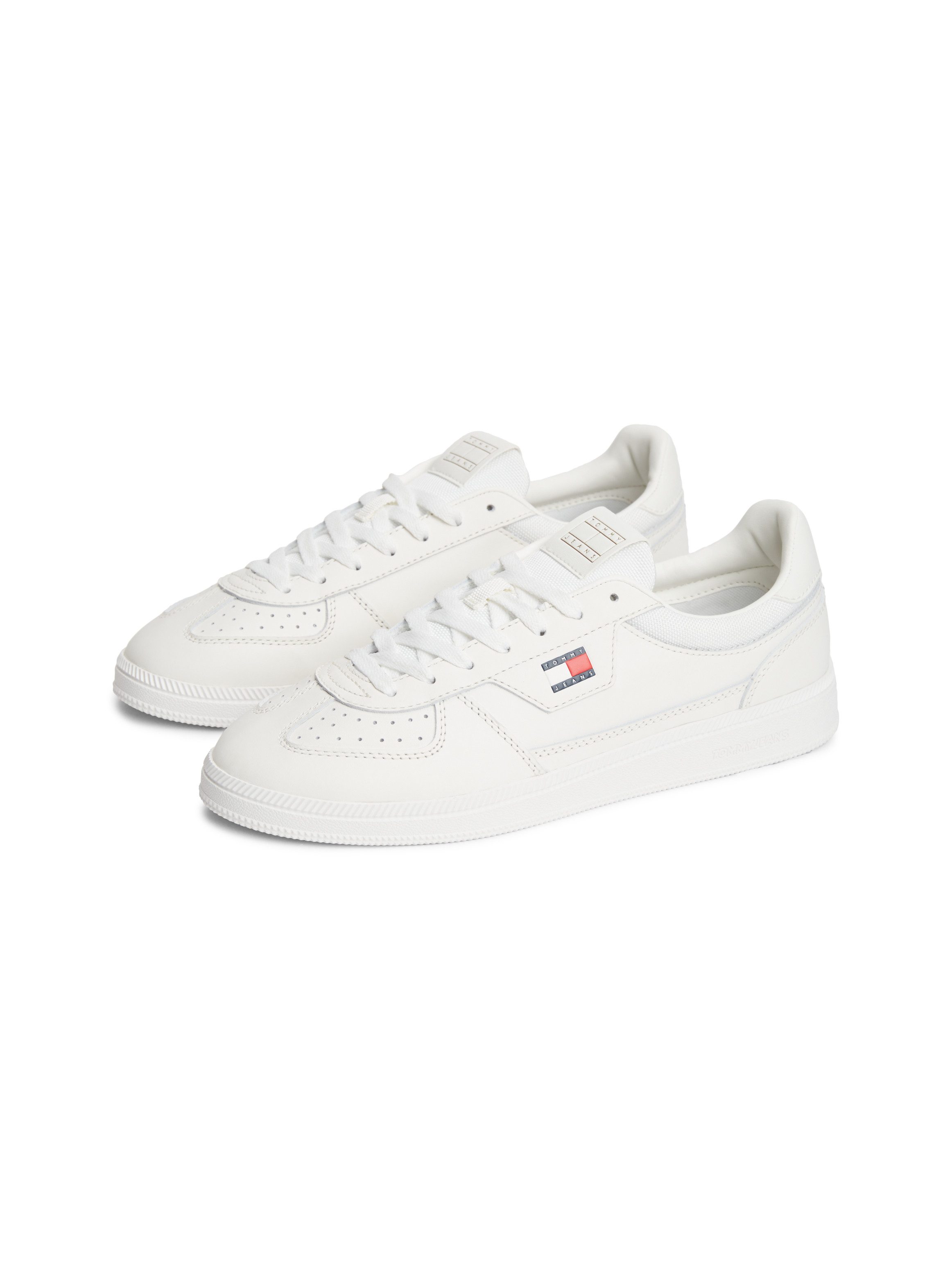 Tommy Jeans THE GREENWICH EDGE CORE LTH Sneaker Freizeitschuh, Halbschuh, Schnürschuh mit Lochmuster