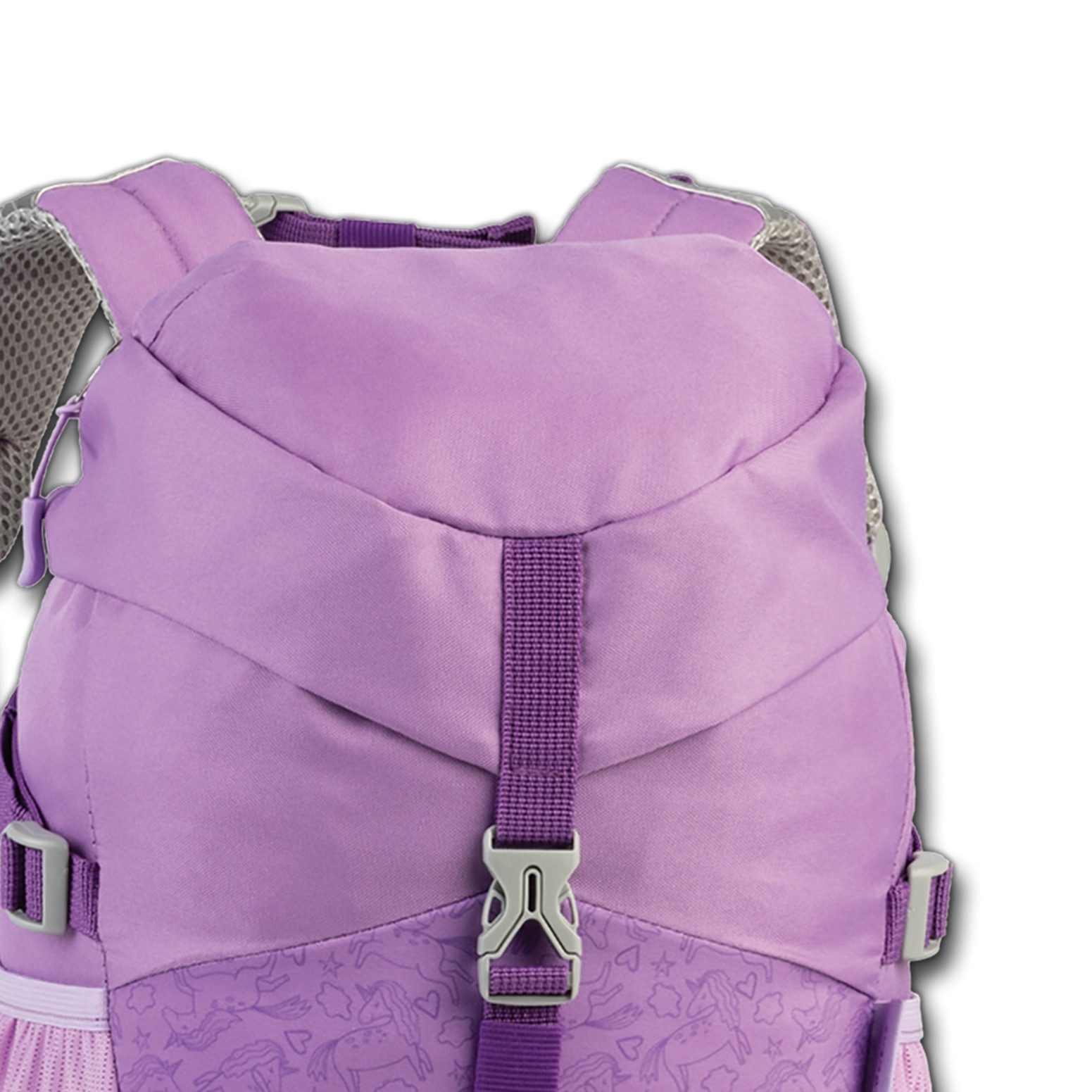 fabrizio® Rucksack Fabrizio Rucksack violett Polyester, Kinder Kinderrucksack Polyester, recycelt, violett ca. 19cm hoch
