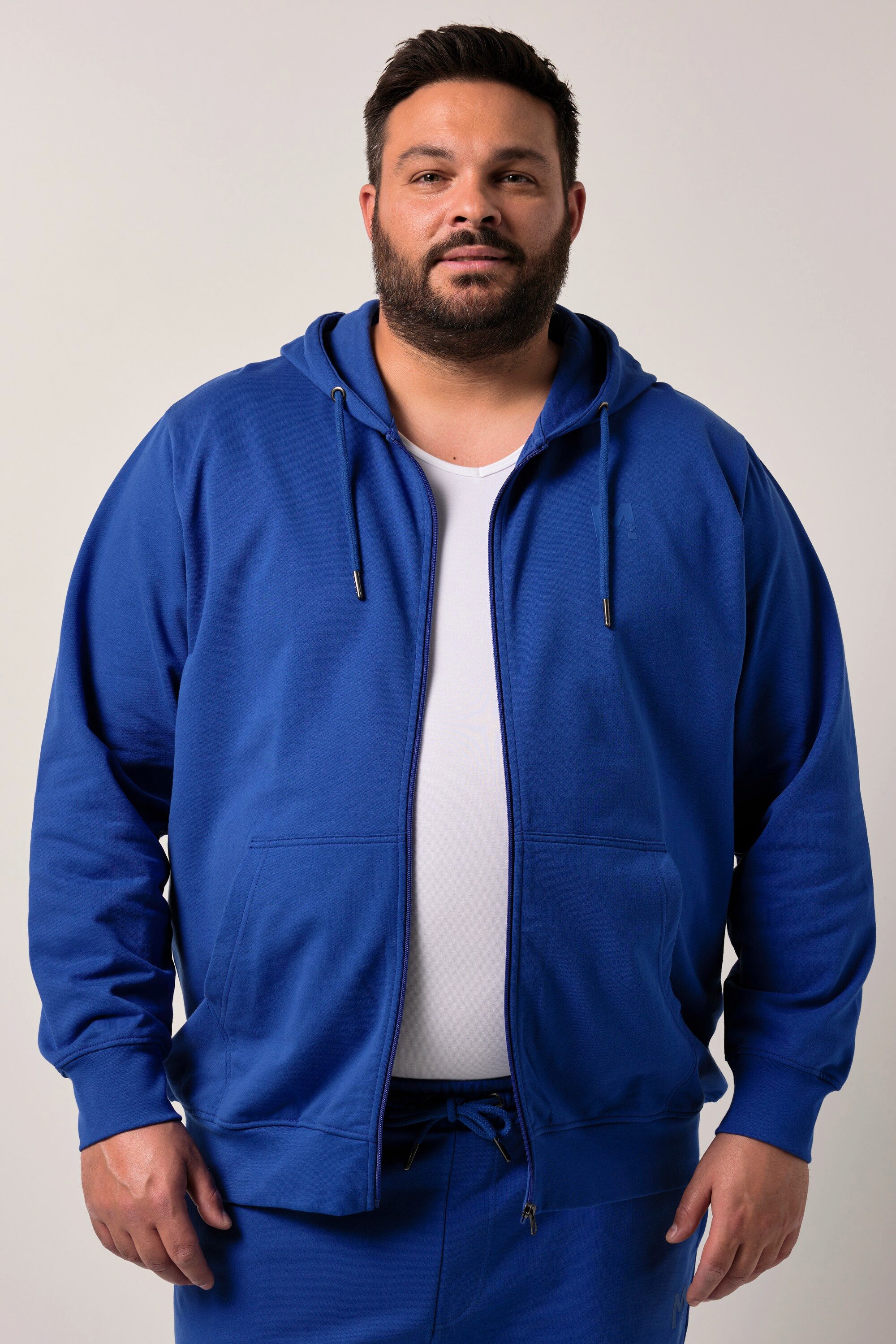 Men Plus Sweatshirt Kapuzen-Sweatjacke Basic günstig online kaufen