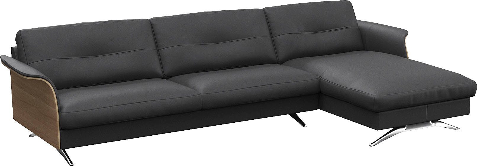 FLEXLUX Ecksofa Glow, super bequem durch hochwertigem Sitzaufbau mit Federkern, L-Form, Modernes skandinavisches Design