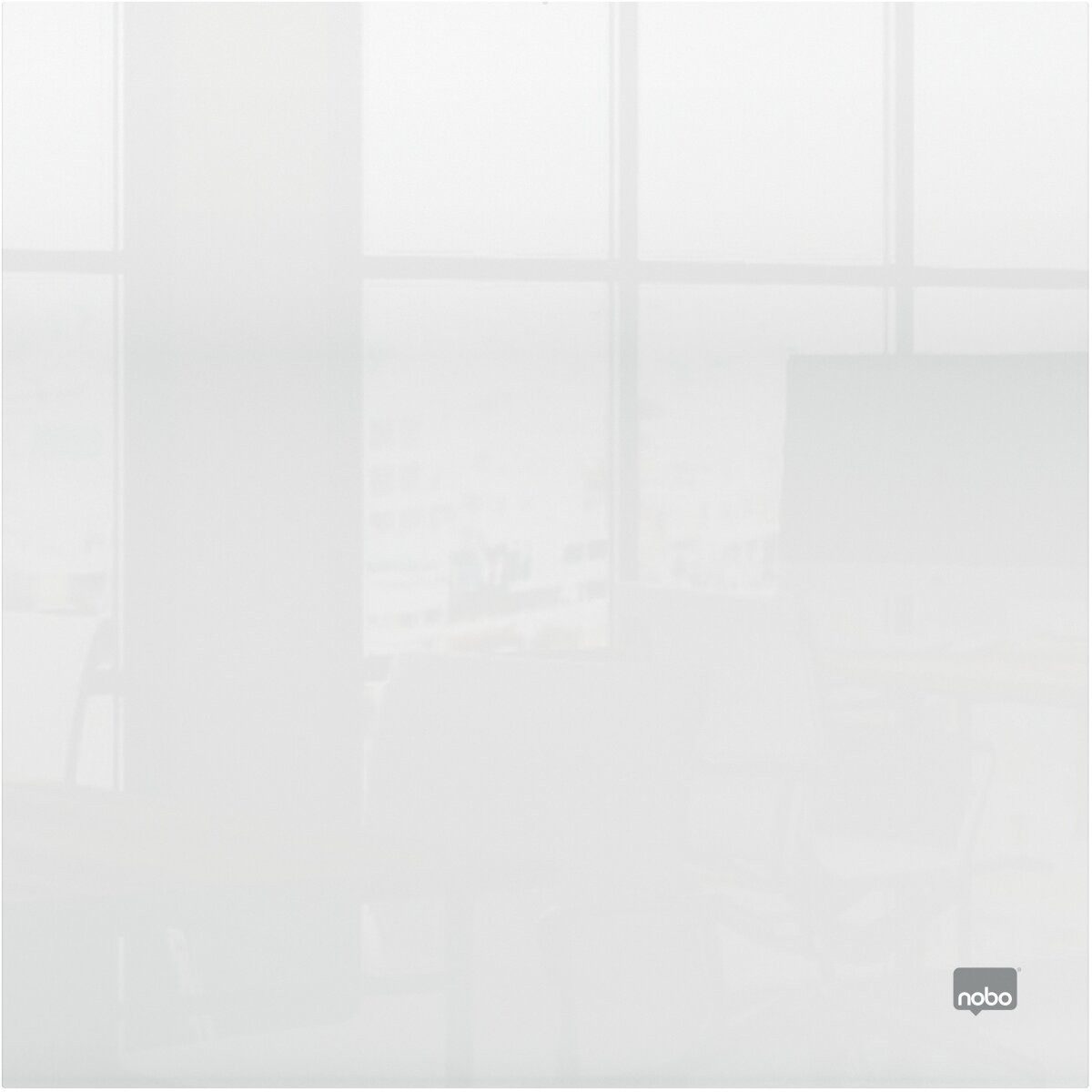 NOBO Magnettafel Whiteboard Acryl 300x300mm glasklar