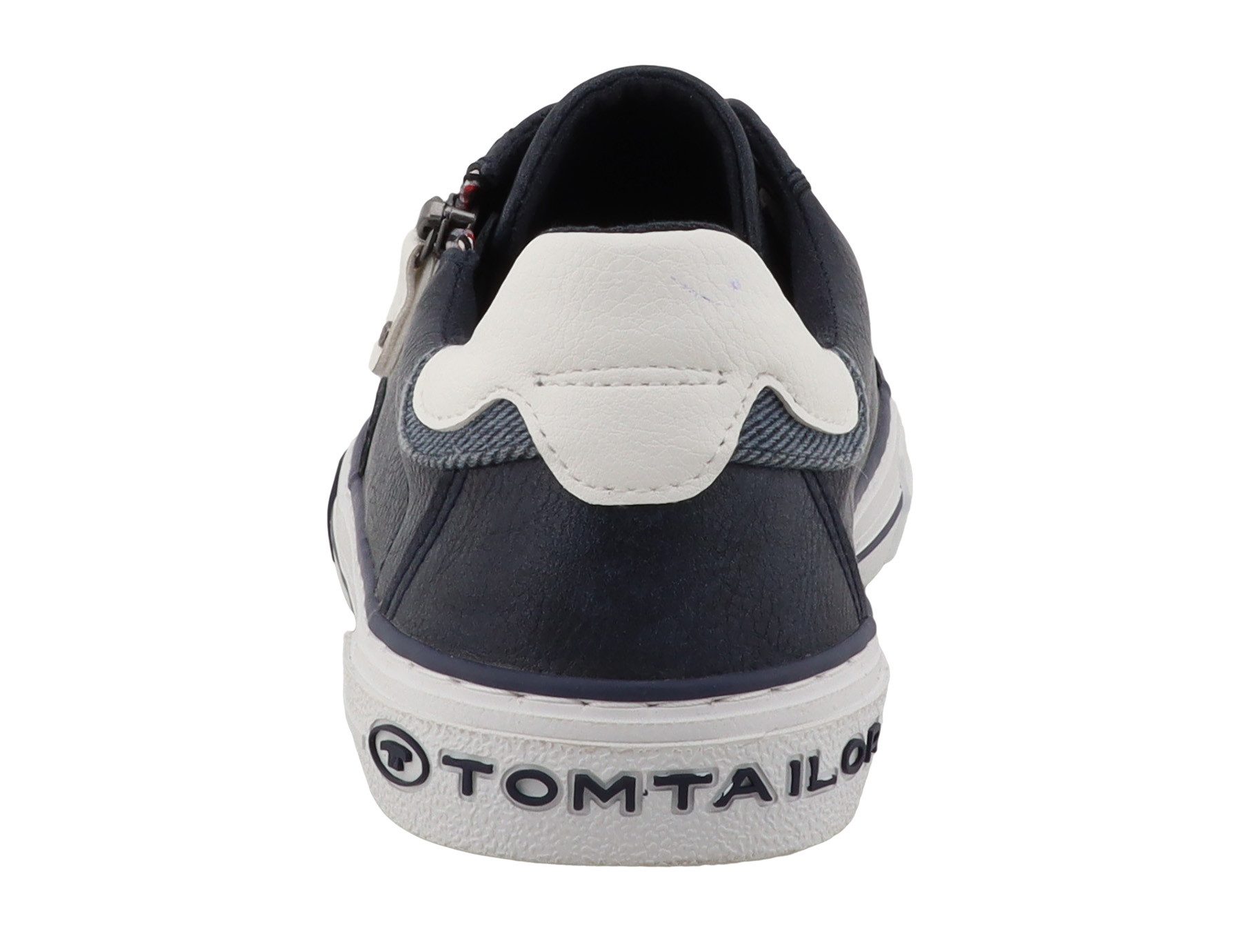 TOM TAILOR Sneaker Freizeitschuh, Halbschuh, Schnürschuh mit Außen-Reißverschluss