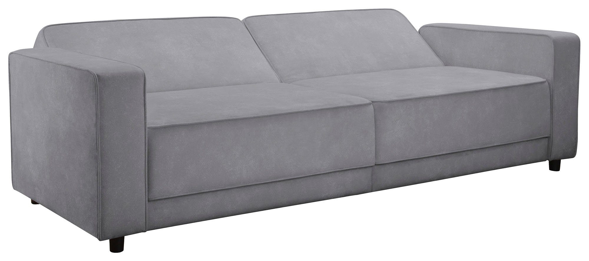 Dorel Home 3-Sitzer ALLIE Schlafsofa 225 cm, Bett-Funktion (108/190cm), trendiger Cord o. pflegeleichter Velours – Bild 4 von 5