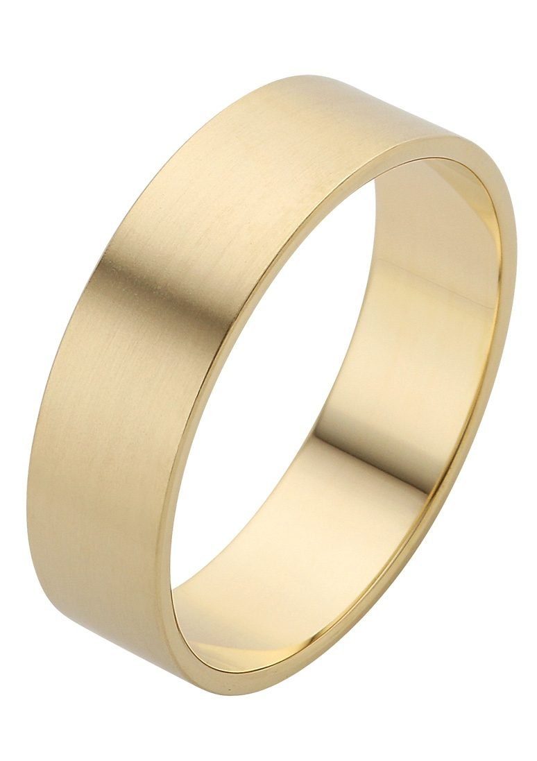 Firetti Trauring Schmuck Geschenk Gold 375 Hochzeit Ehering Trauring "LIEBE", Made in Germany - mit o. ohne Brillanten/Diamanten gelbgoldfarben