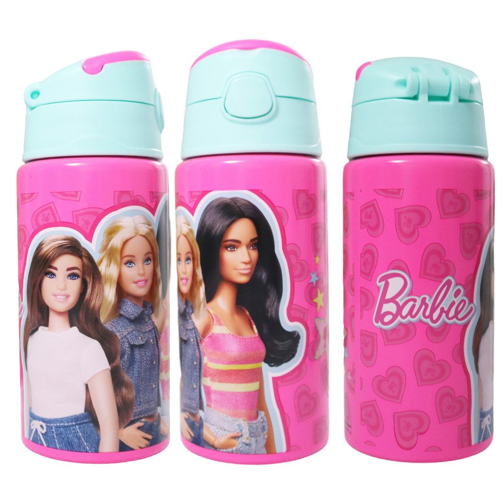 Barbie Trinkflasche Barbie Kinder Aluminium Sport Wasserflasche Flasche 500 ml