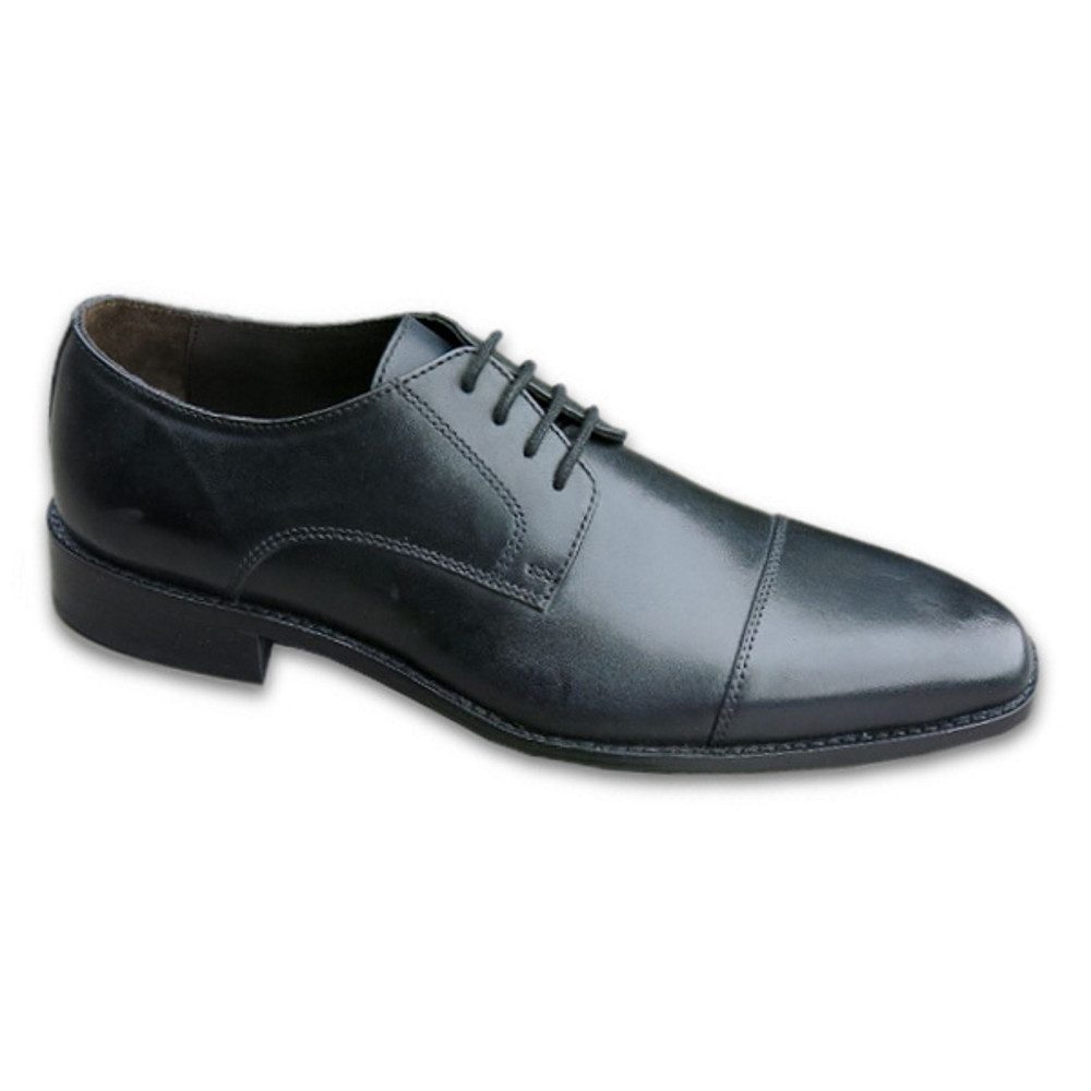 Hamlet Hamlet BUDDY Herren Schnürschuh Cap Toe Leder Crust Black Schnürschuh