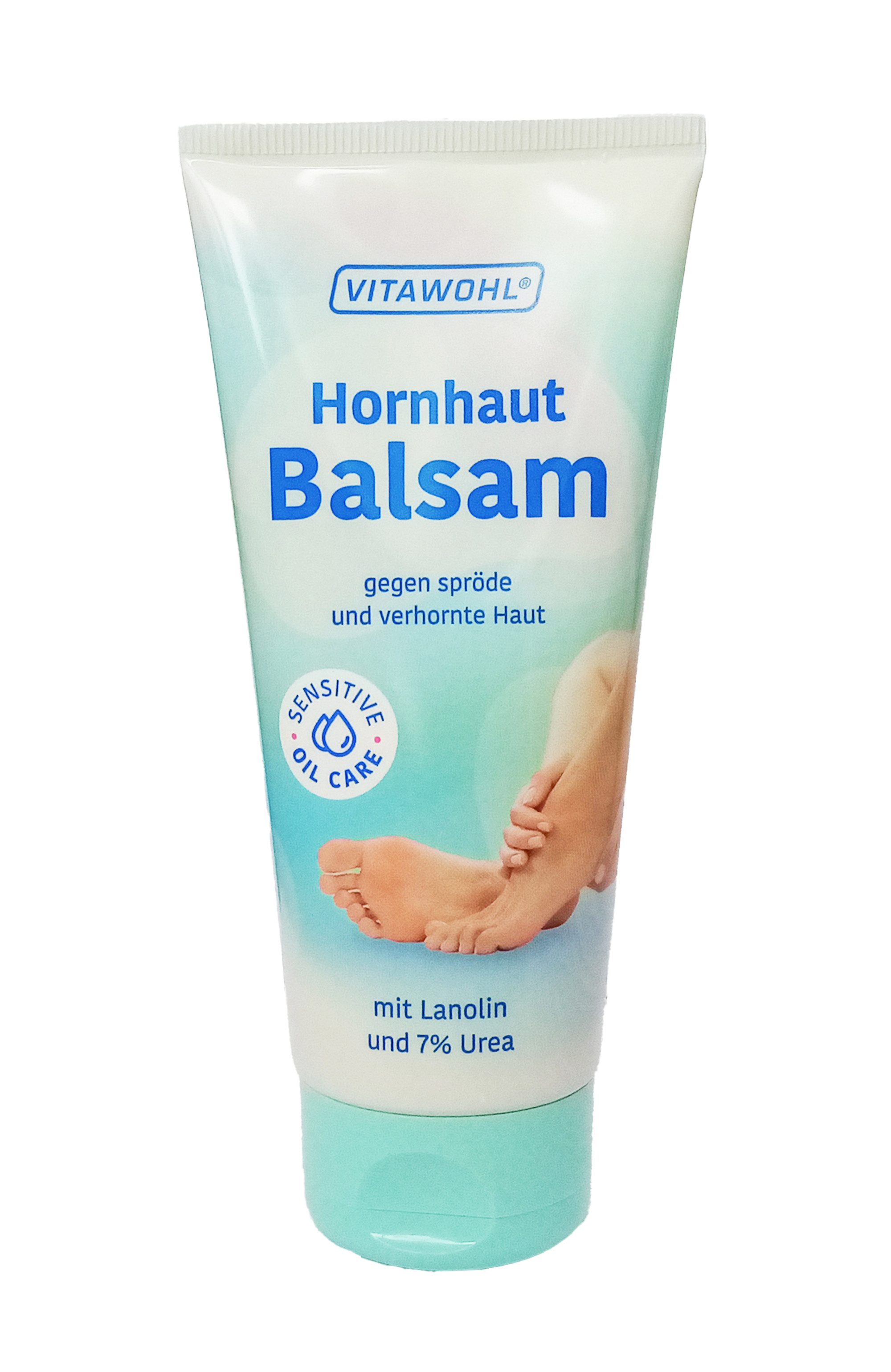 Stolz GmbH Hornhautbalsam HORNHAUT BALSAM 100ml mit Lanolin und 7% Urea Hornhautentfernung 55, Fußcreme Fußpflege Creme