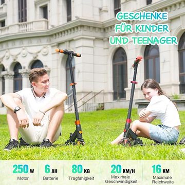 RCB TECH Miniscooter für Kinder und Jugendliche, max. 20 km/h, faltbarer TECH Elektroroller