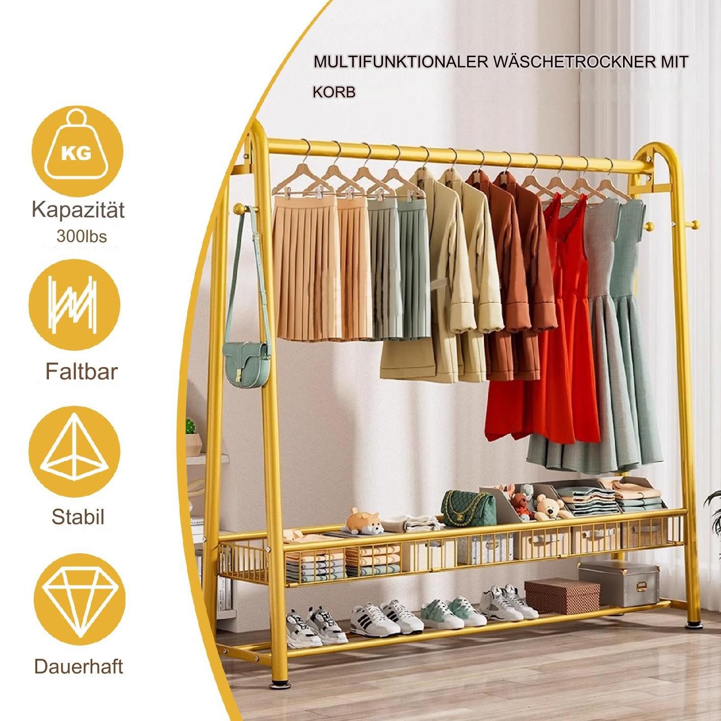 Vellora Kleiderbügel Schwerlast-Kleiderbügel, Boden-Ständer, (1-tlg), Kommt günstig online kaufen