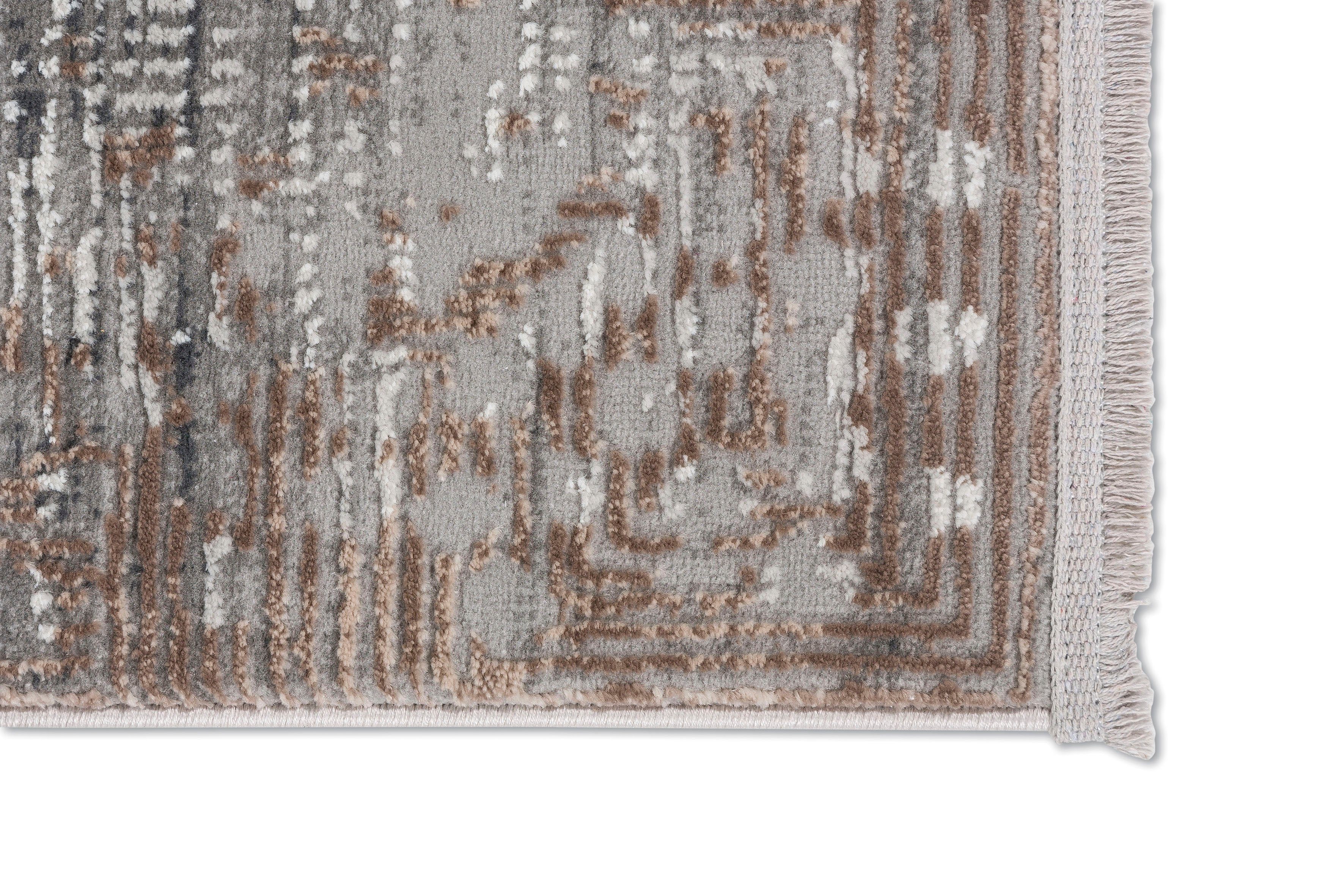 Teppich Vercelli 234 Kurzflorteppich, ASTRA, Effekt, mm, rechteckig, 3-D weiche wollig mit 9 Fransen, Wohnzimmer Höhe: Oberfläche