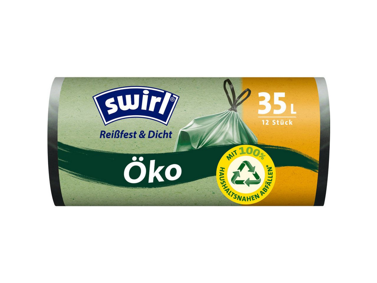 Swirl Müllbeutel Swirl Öko Müllbeutel mit Tragegriff 35 L 12 Stück